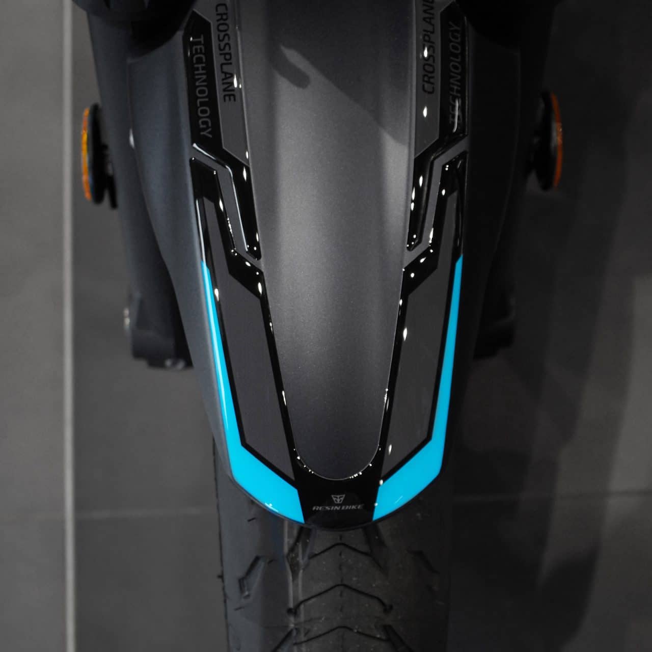 Adhesivos 3D de Moto compatibles con Yamaha Mt 07 2024 Icon Blue Guardabarros