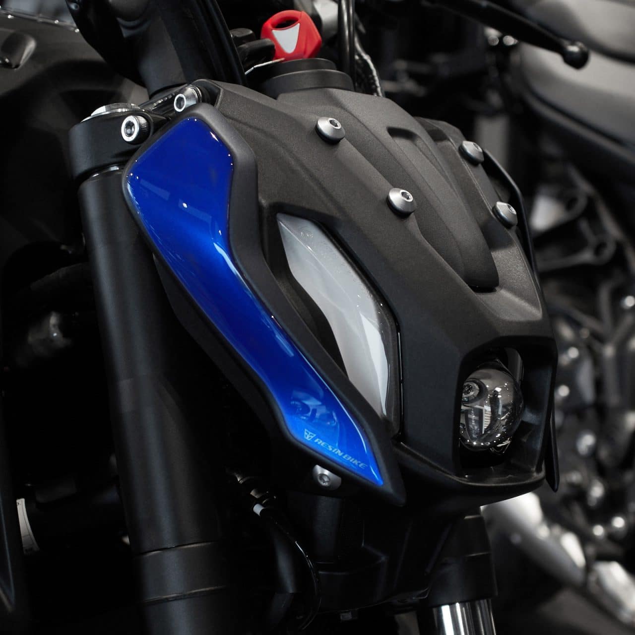 Adhesivos 3D de Moto compatibles con Yamaha Mt 07 2021-2024 Icon Blue Faros