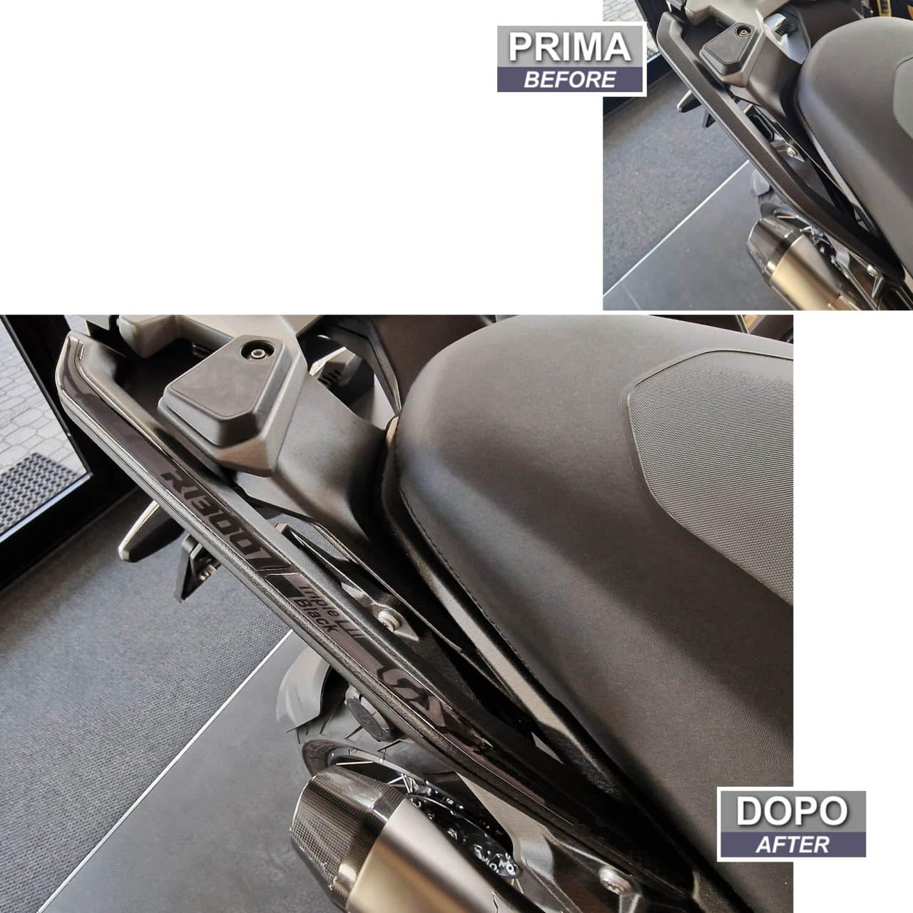 Stickers 3D compatible with BMW GS 1300 Triple Black 2024 Rear Passenger Handles - Image 3