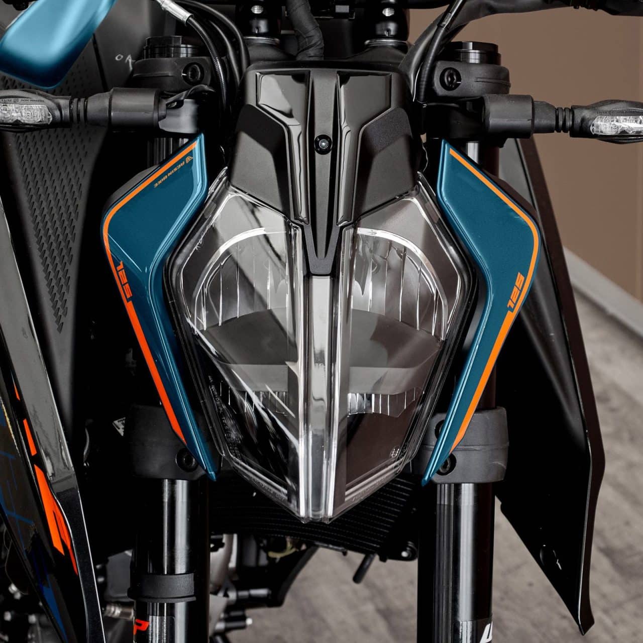 Motorcycle Stickers 3D compatible with KTM 125 Duke 2024 Headlamp