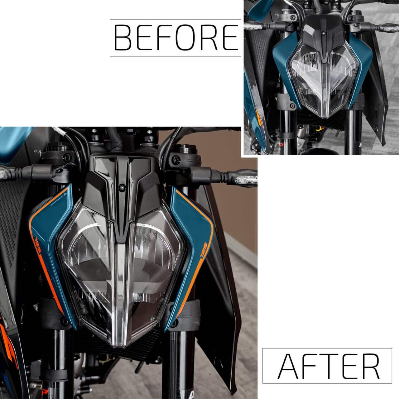 Motorcycle Stickers 3D compatible with KTM 125 Duke 2024 Headlamp - Image 3