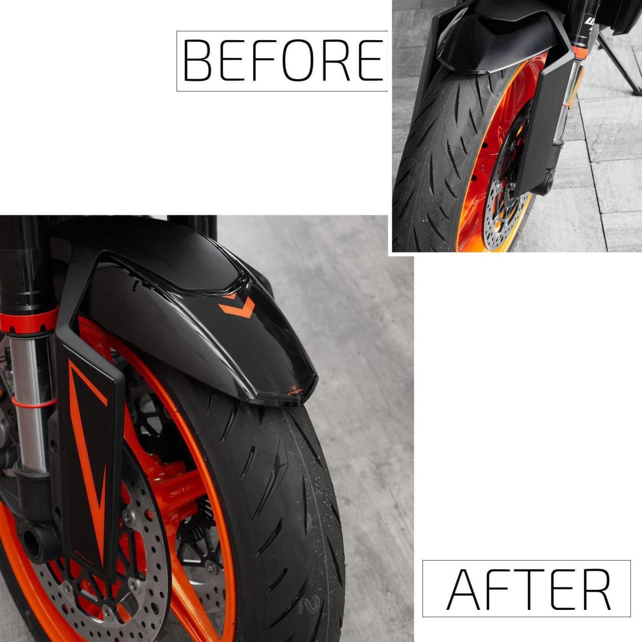 Stickers 3D compatible with KTM 990 Duke - 1390 Super Duke 2024 Fender - Image 3