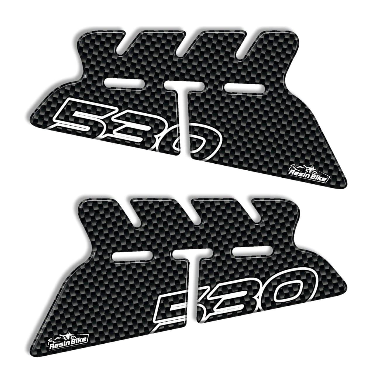 Adhesivos 3D compatibles con Yamaha TMAX 530 2012-2016 Agarraderas Carbono