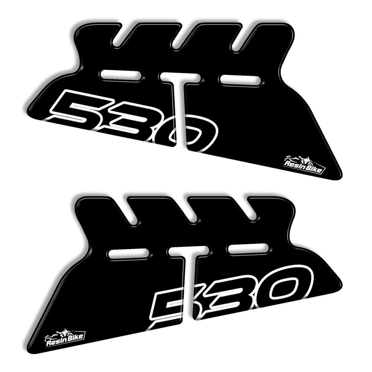 Stickers 3D compatible with Yamaha TMAX 530 2012-2016 Inside Handles  Black