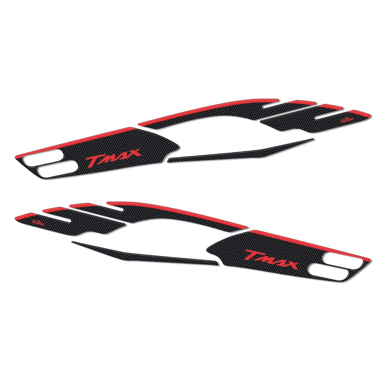 Scooter Stickers 3D compatible with Yamaha TMAX 2001-2007 Footboard Red Side - Image 2