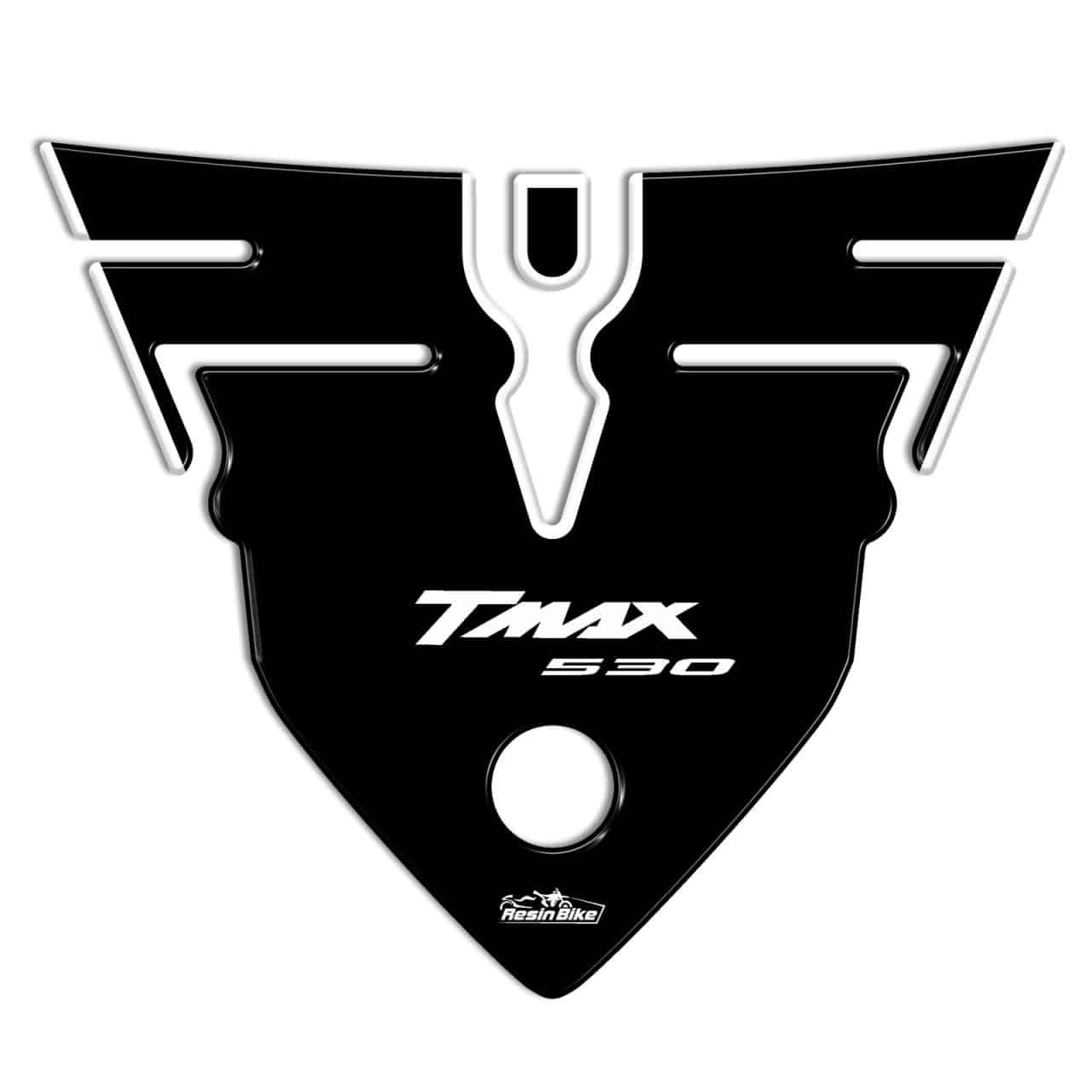 Stickers 3D compatible with Yamaha TMAX 530 2012-2016 Tail Section Black-White