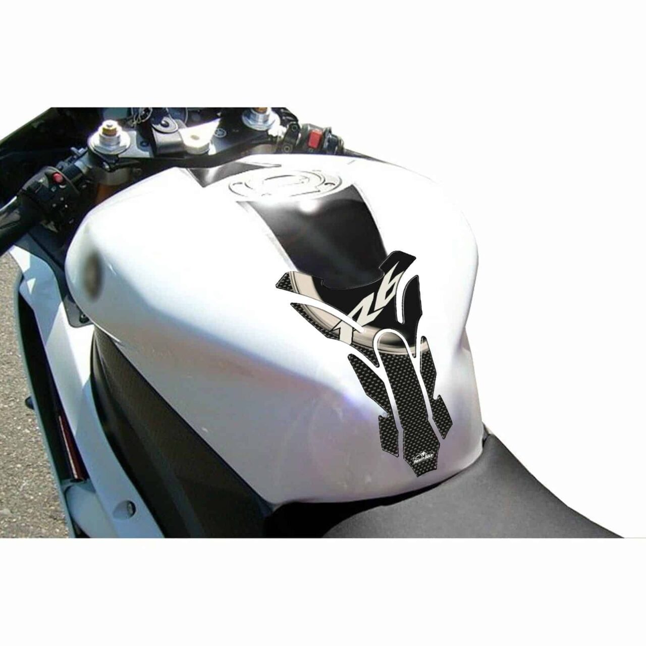 Paraserbatoio Adesivi 3D compatibili con Yamaha R6 Protezione Carbonio - immagine 2