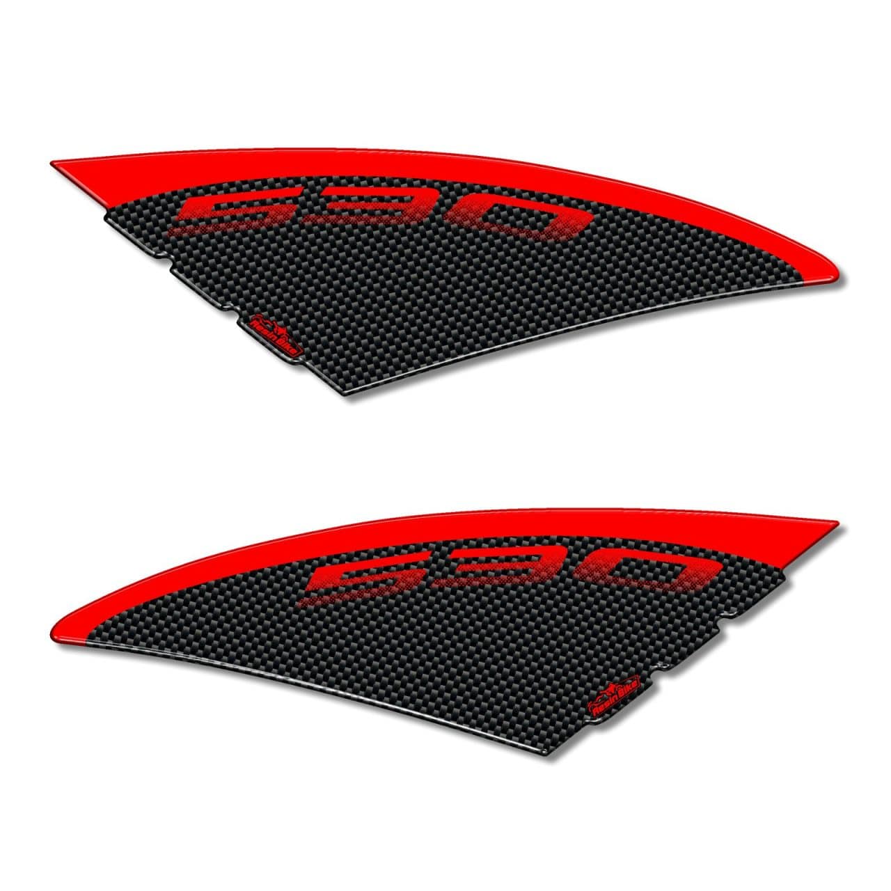 Adhesivos 3D compatibles con Yamaha TMAX 530 2012-2016 Tanque Piernas Rojo