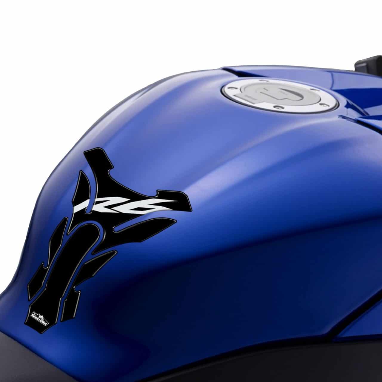 Pegatinas 3D Moto compatibles con Yamaha R6 Tanque Deposito Negro - Imagen 2