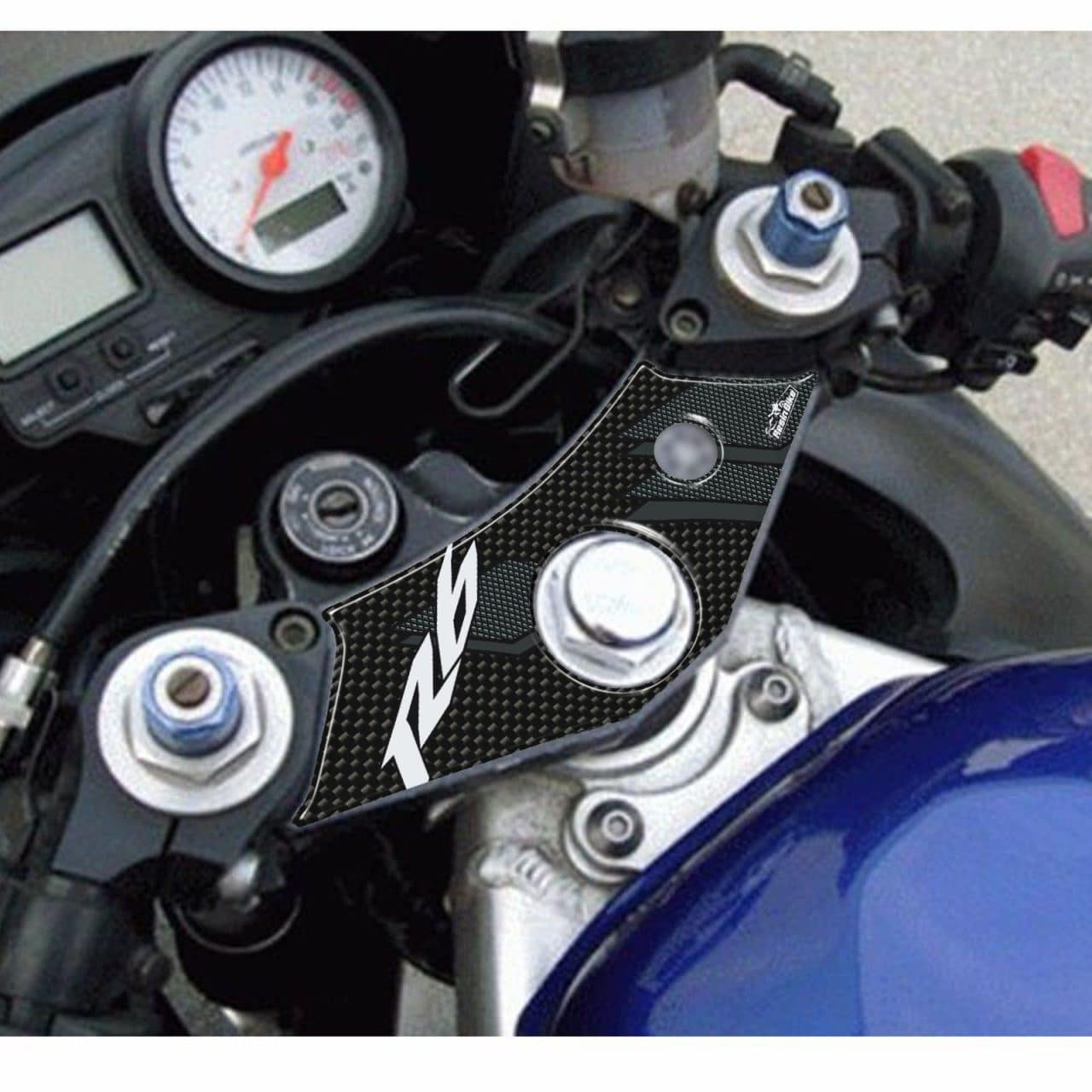 Motorcycle Stickers 3D compatible with Yamaha R6 1999-2002 Steering Plate