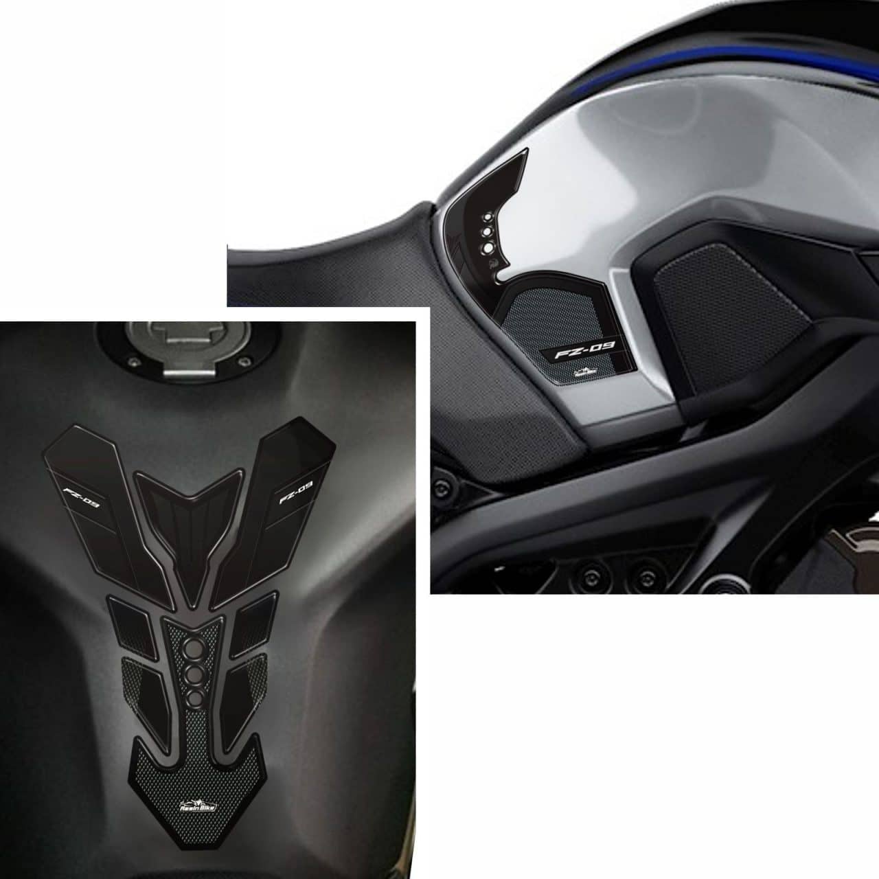 Kit Réservoir Basic Autocollant Moto 3D compatibles avec Yamaha FZ09 – Image 2