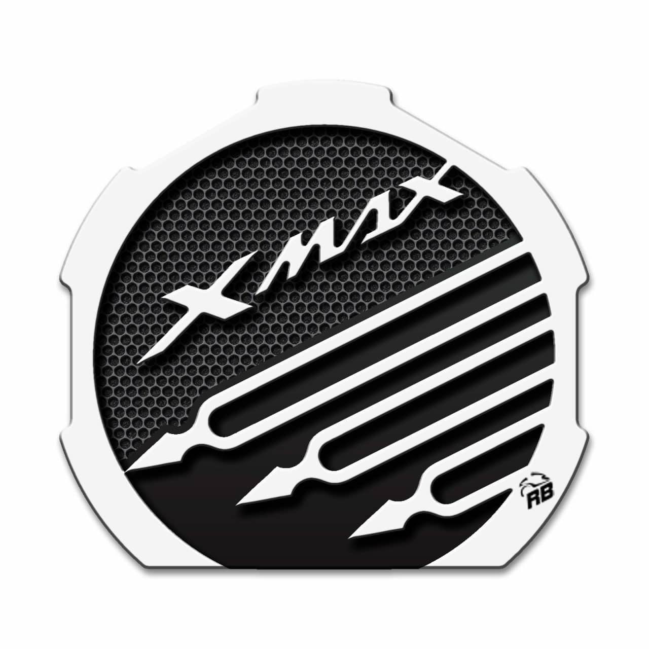 Adhesivos 3D compatibles con Yamaha XMAX 400 2005-2013 Cárter de Variador Blanco