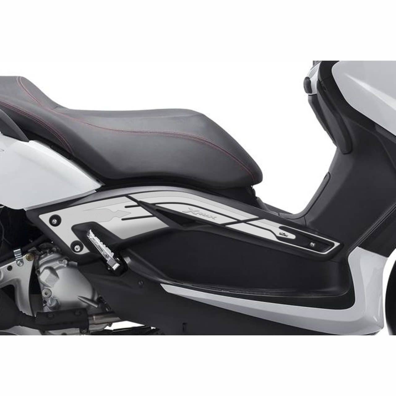 Adhesivos 3D compatibles con Yamaha XMAX 2010-2013 Tanque Laterales Blanco