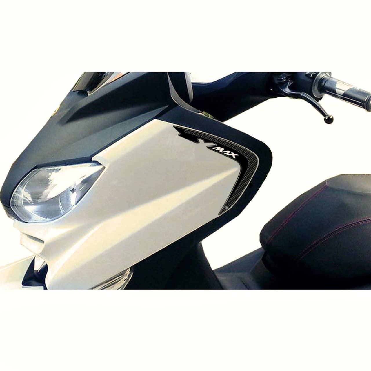 Adesivi 3D compatibili con Yamaha XMAX 2010-2013 Paraspigoli Carbonio - immagine 2