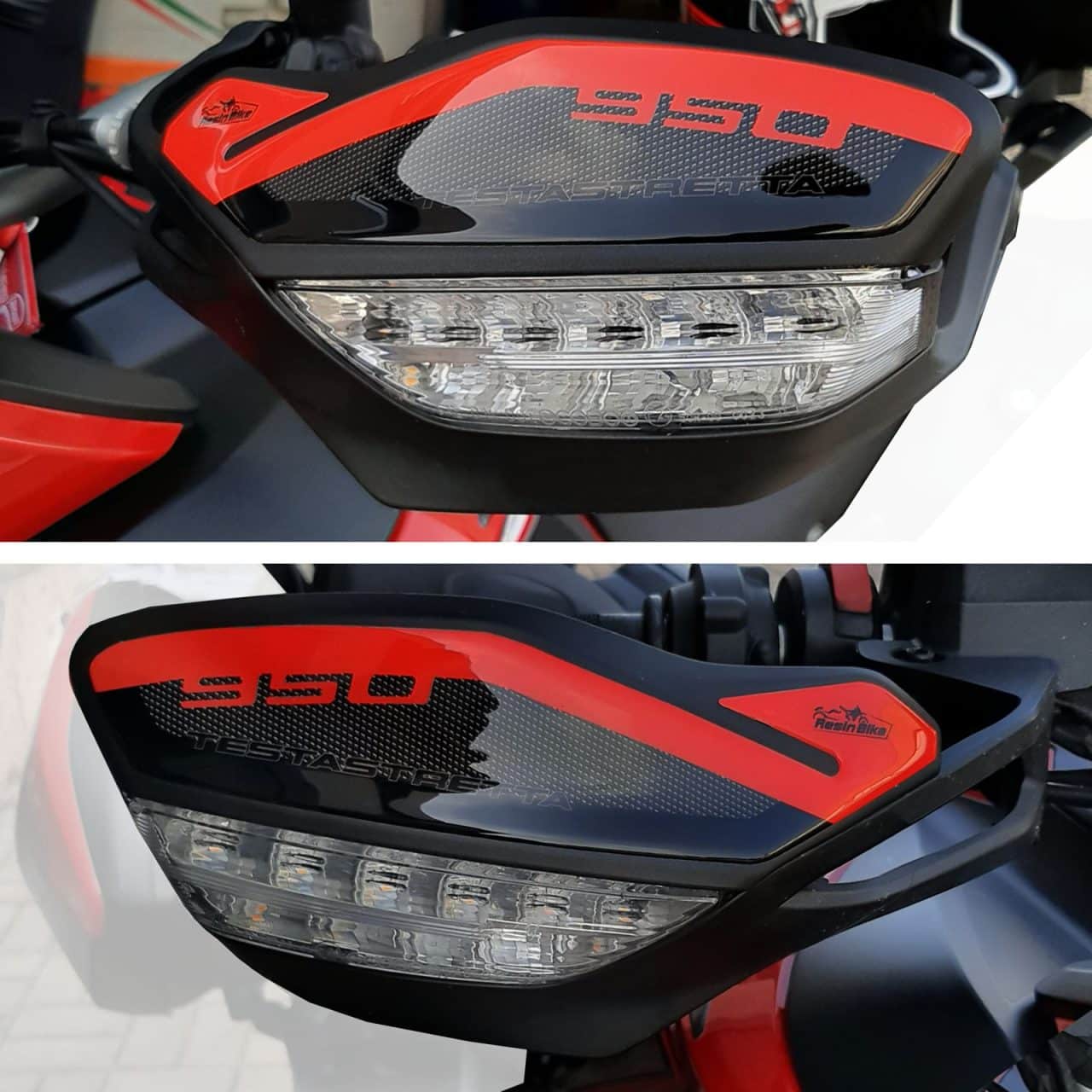 Adesivi 3D compatibili con Ducati Multistrada 950 2018 2020 Protezione Paramani