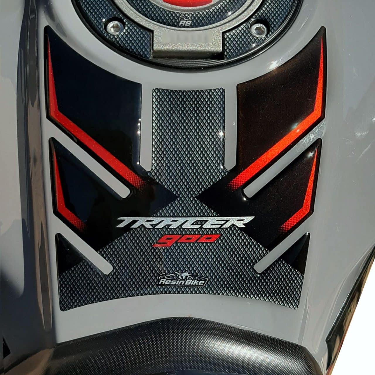 Paraserbatoio Adesivi 3D compatibili con Yamaha Tracer 900 2018-2020 Rosso