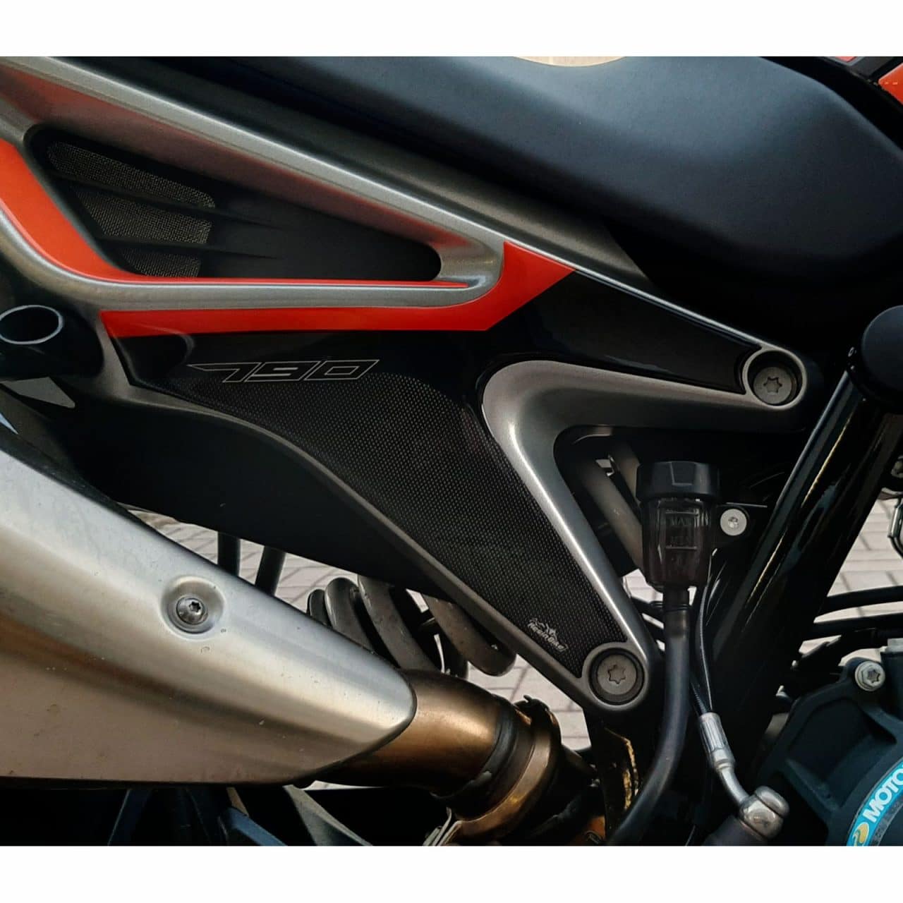 Adesivi 3D compatibili con KTM 790 Duke 2018-2024 Protezione Sottosella