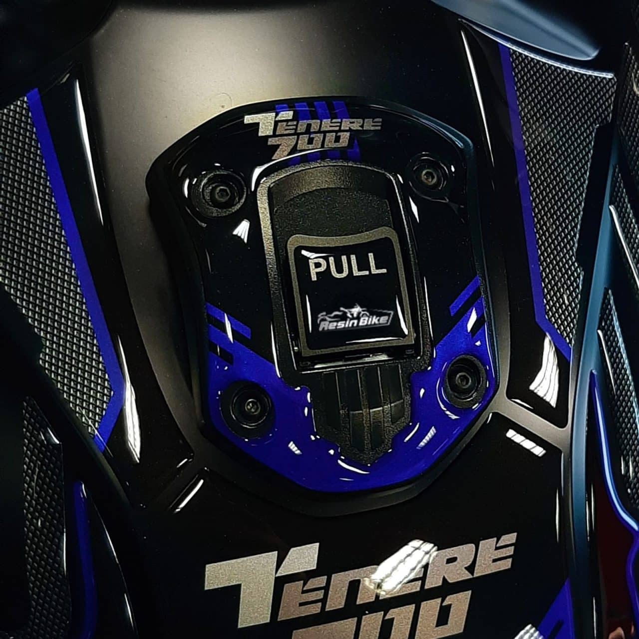 Pegatinas 3D compatibles con Yamaha Tenere 700 2019-2020 Tapon Deposito Azul - Imagen 2