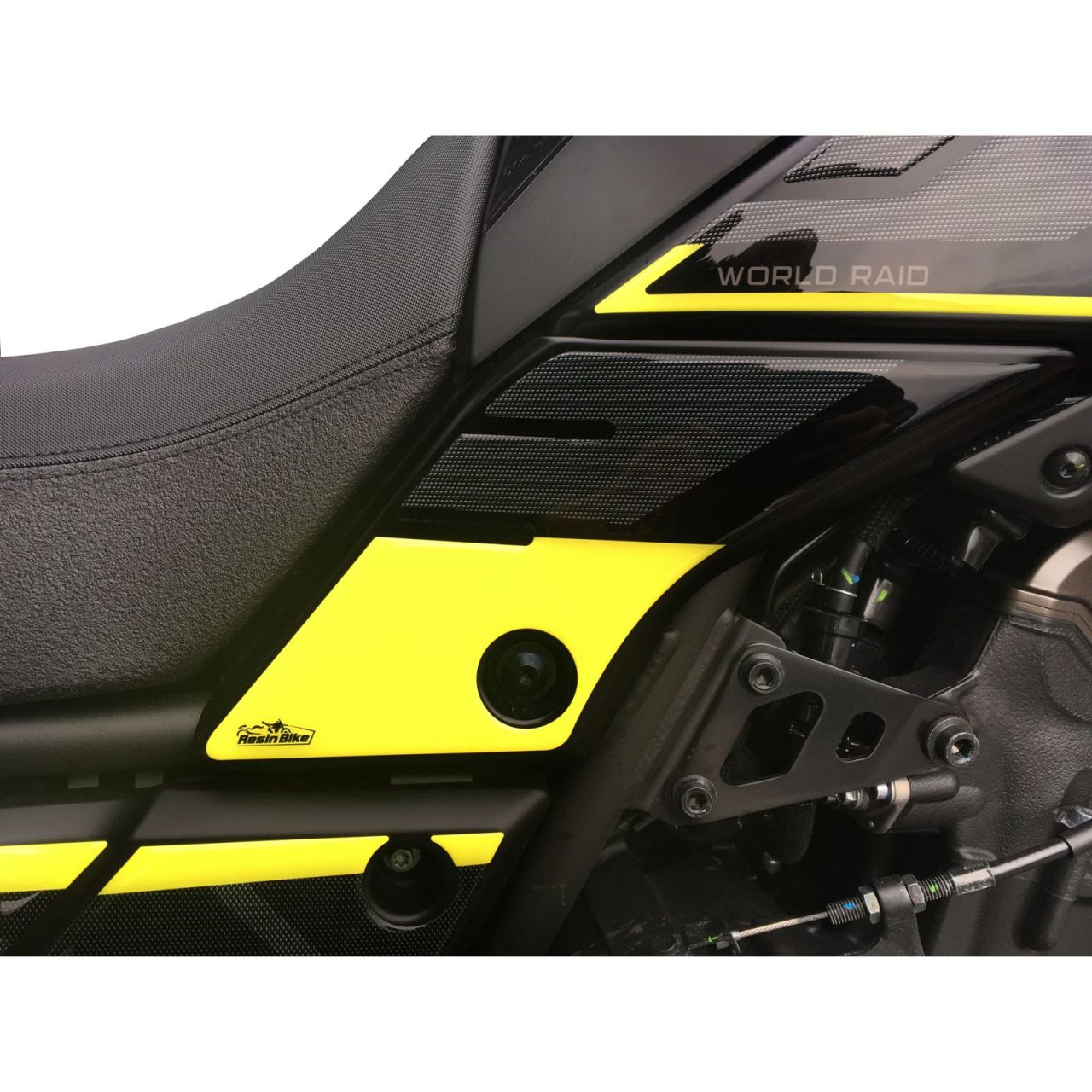 Adesivi 3D compatibili con Yamaha Tenere 700 2019 2020 Laterali Inferiori Giallo