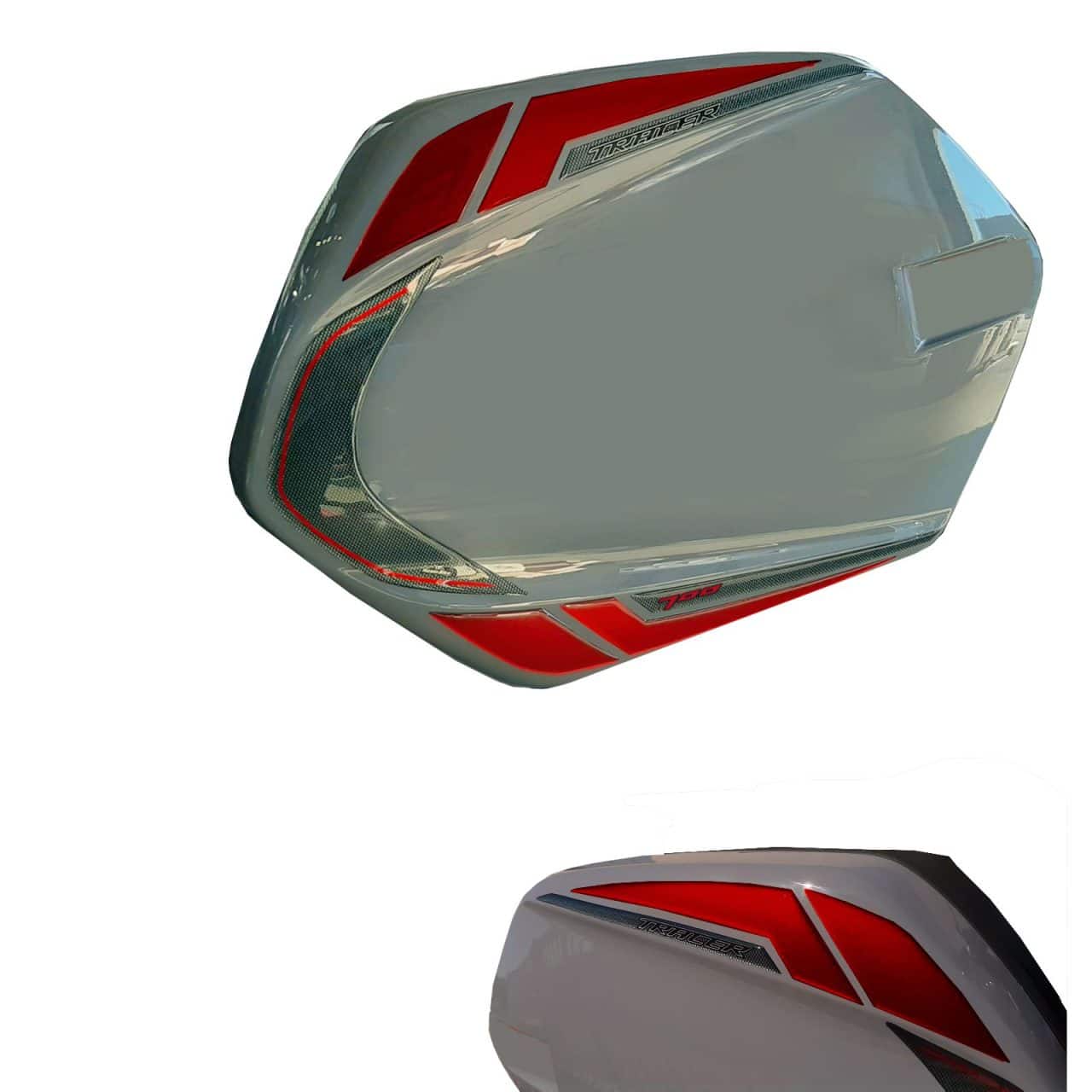 Motorcycle Stickers 3D compatible with Yamaha Tracer 700 2016-2020 Red Panniers - Image 2