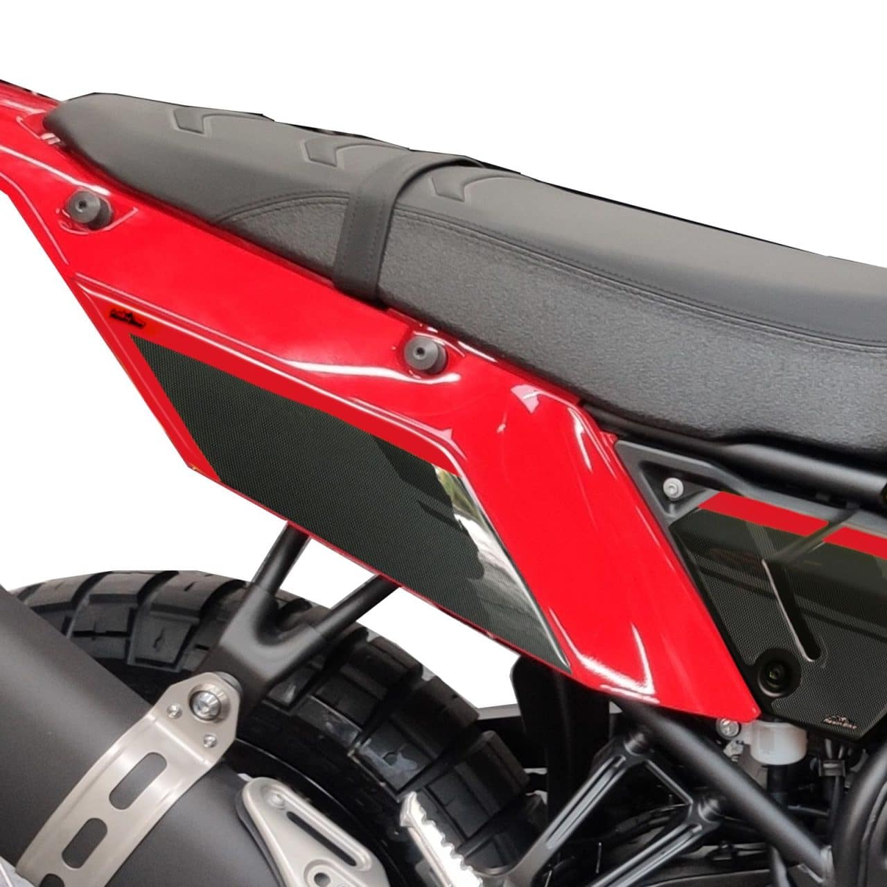 Autocollant 3D compatibles avec Yamaha Tenere 700 2019-2020 Côtés Rouge – Image 2