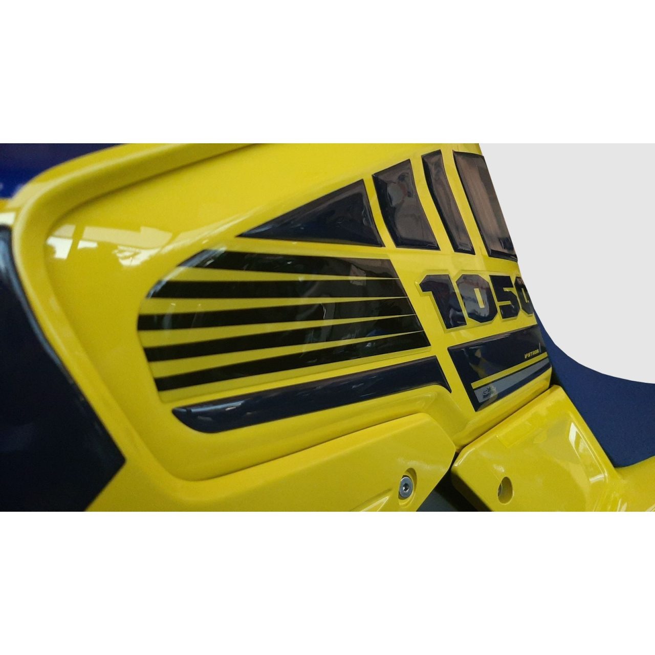 Stickers 3D compatible with Suzuki V-strom 1050 2020-2023 Yellow Tank Side - Image 4