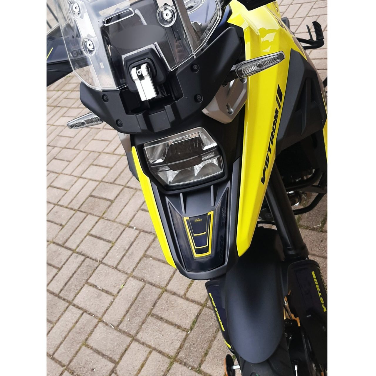 Stickers 3D compatible with Suzuki V-strom 1050 XT 2020-2023 Yellow Front Tip - Image 5