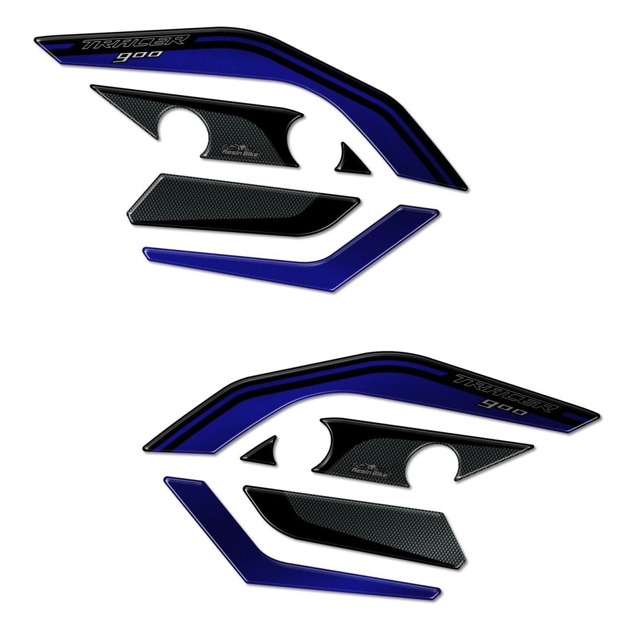 Stickers 3D compatible with Yamaha Tracer 900 2015-2017 Handguards Blue