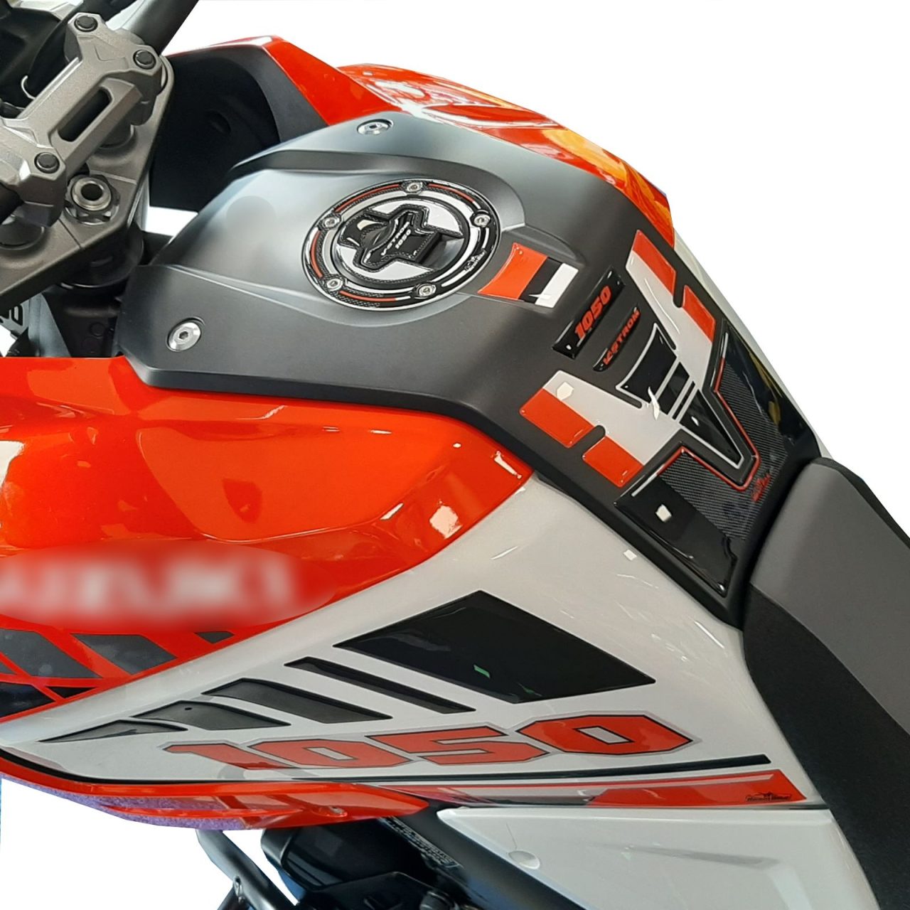 Stickers 3D compatible with Suzuki V-strom 1050 XT 2020-2023 Orange Tank Cap - Image 5