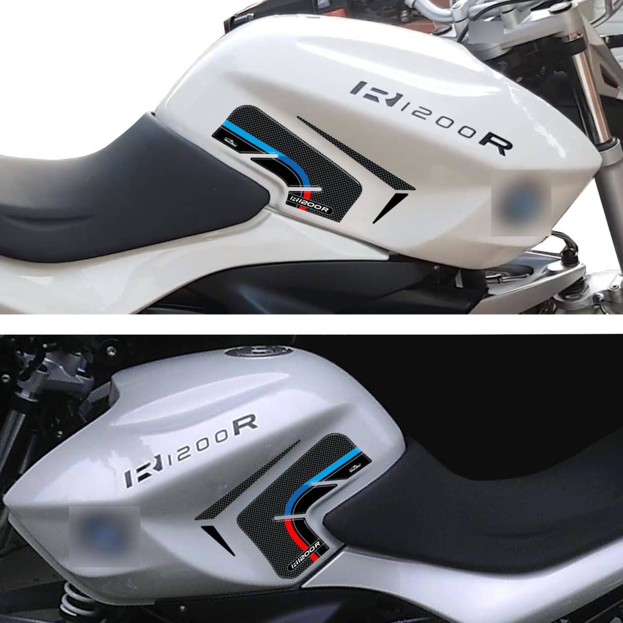 Motorcycle Stickers 3D compatible with Bmw R 1200 R 2011-2014 Tank Side