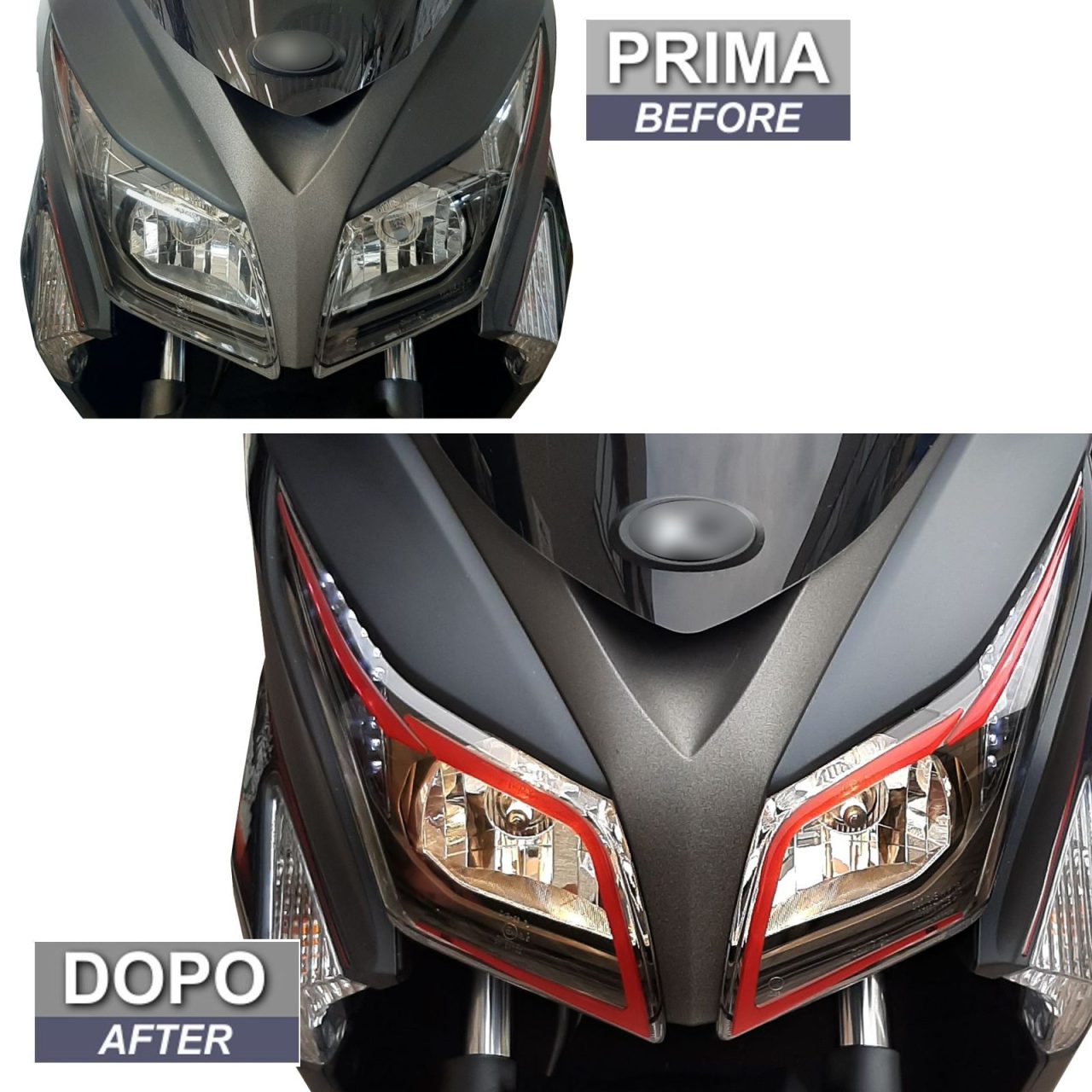 Motorcycle Stickers 3D compatible with Kymco X-TOWN 300i 2020 Headlamp - Image 3