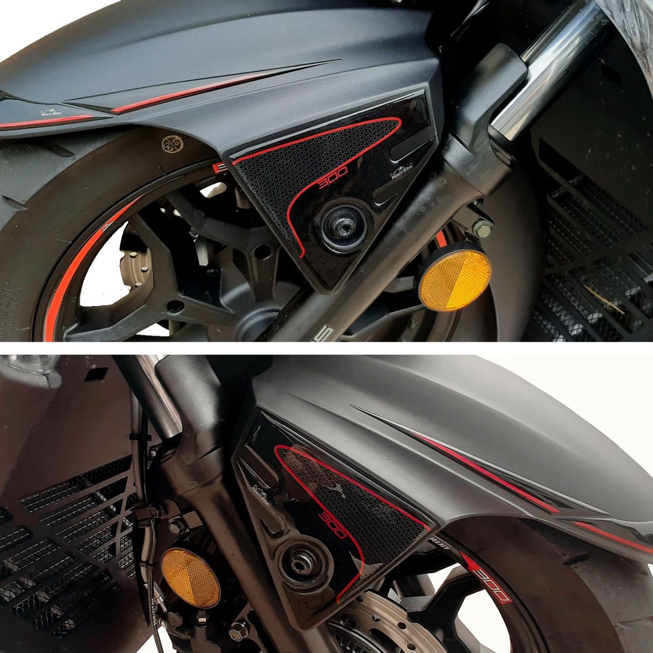 Adhesivos 3D de Moto compatibles con Kymco X-TOWN 300i 2020 Guardabarros