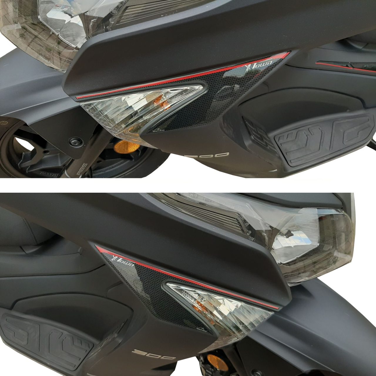 Adesivi 3D compatibili con Kymco X-TOWN 300i 2020 Laterali Frecce