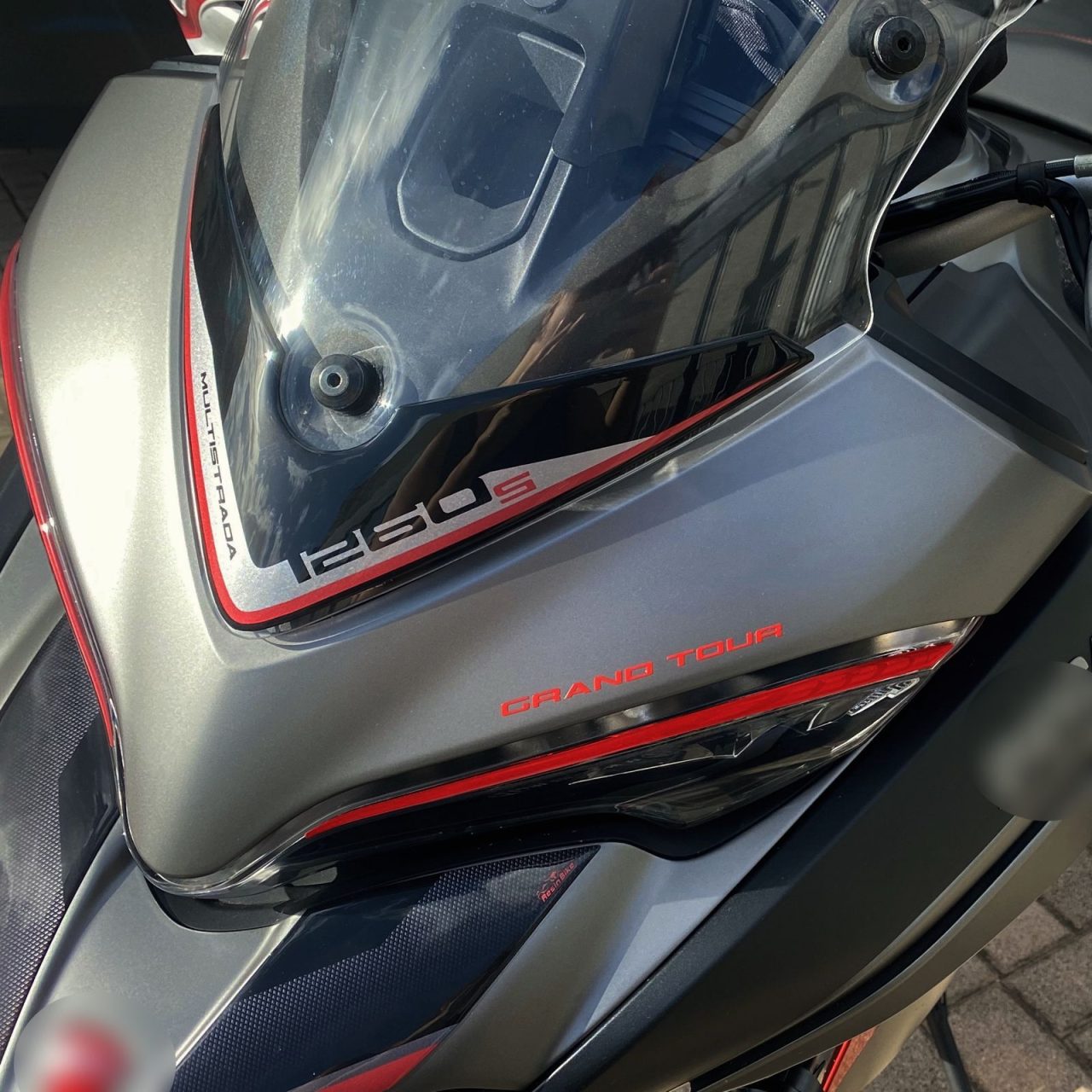 Aufkleber 3D Kompatibel mit Ducati Multistrada 1260 S 2020 Schutz Windschild – Bild 5