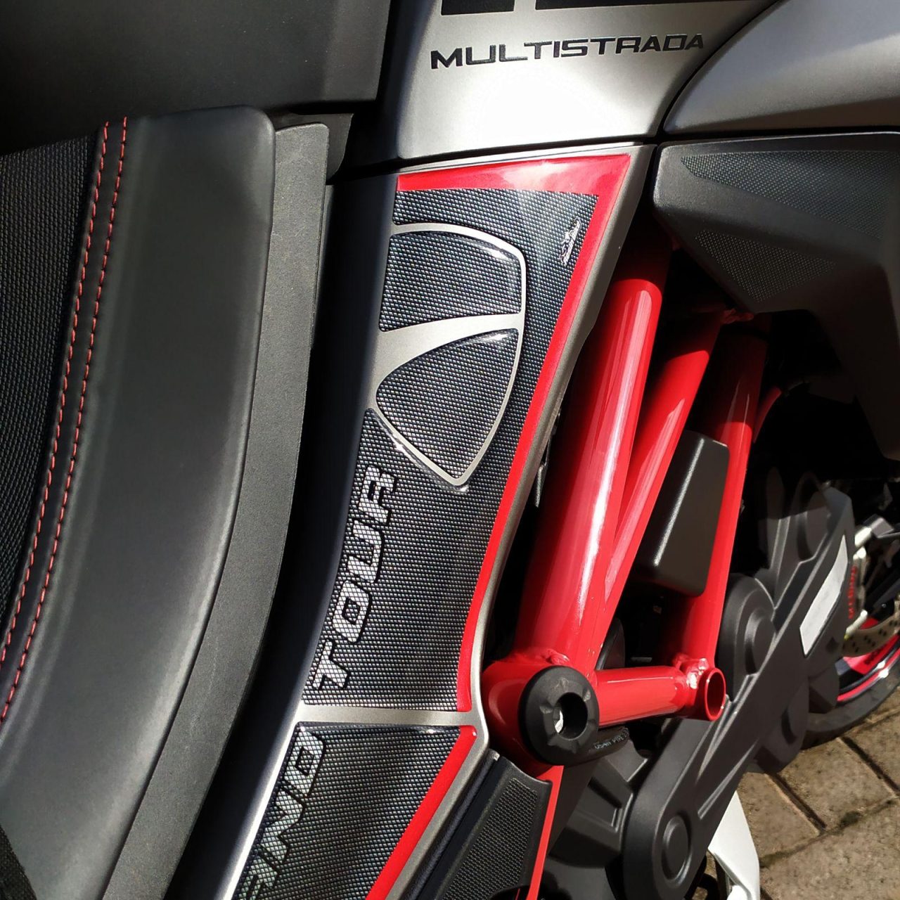 Aufkleber für Motorrad Kompatibel mit Ducati Multistrada 1260 S 2020 Tank Side – Bild 4