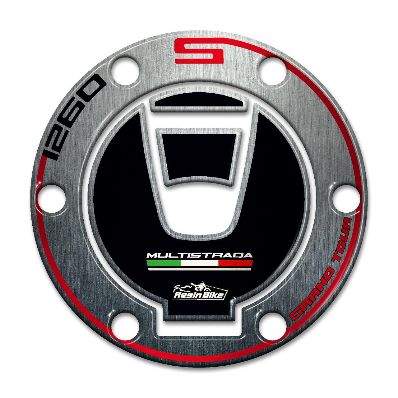 Adesivi 3D compatibili con Ducati Multistrada 1260 S 2020 Keyless Tappo - immagine 2