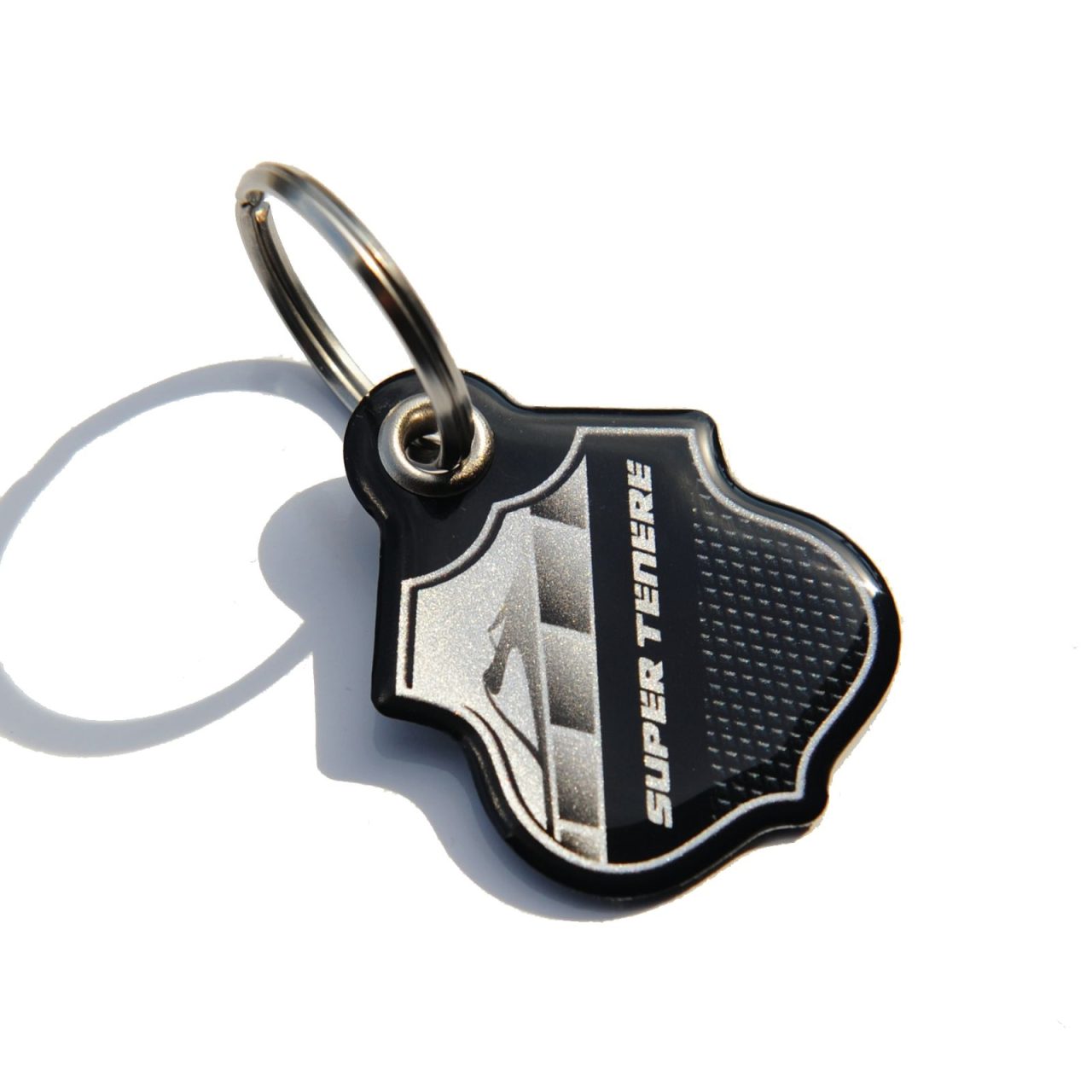 Keyring 3D compatible with Yamaha Super Tenere - Silver