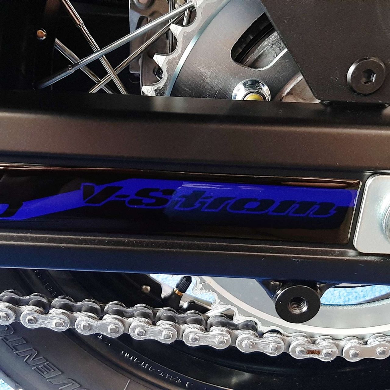 Adhesivos 3D de Moto compatibles con Suzuki V-strom 650 2017-2023 Azul Horquilla - Imagen 5