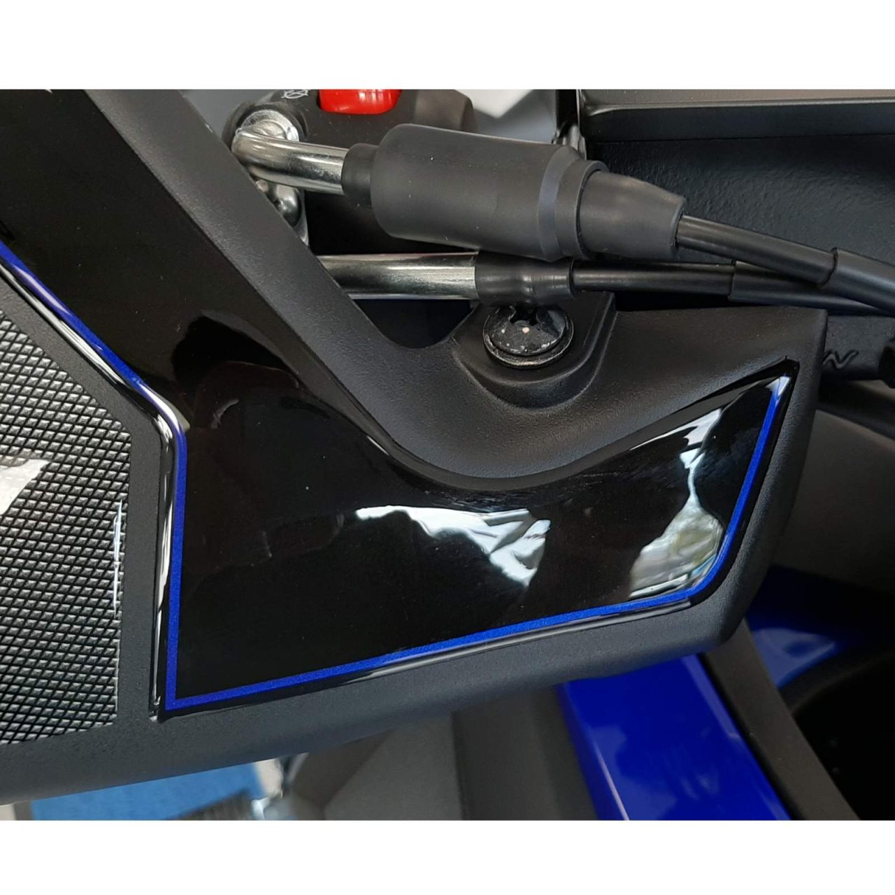 Adhesivos 3D compatibles con Suzuki V-strom 650 2017-2023 Azul Paramanos - Imagen 5