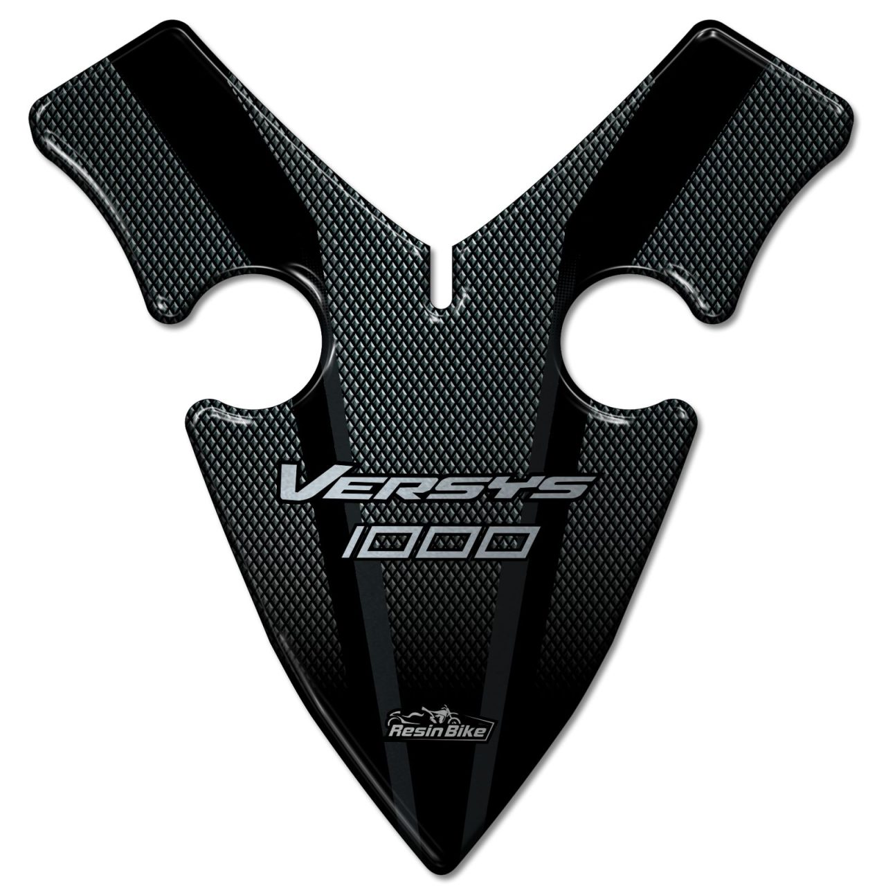 Stickers 3D compatible with Kawasaki Versys 1000 2019-2024 Frontal Silver - Image 2