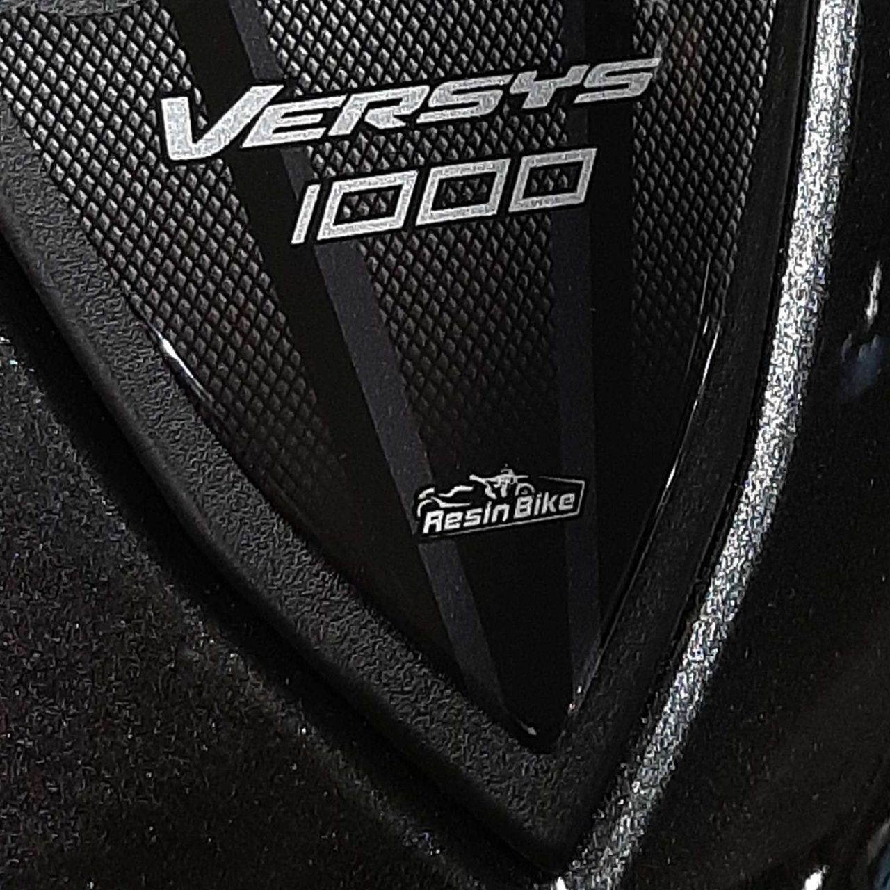 Stickers 3D compatible with Kawasaki Versys 1000 2019-2024 Frontal Silver - Image 4