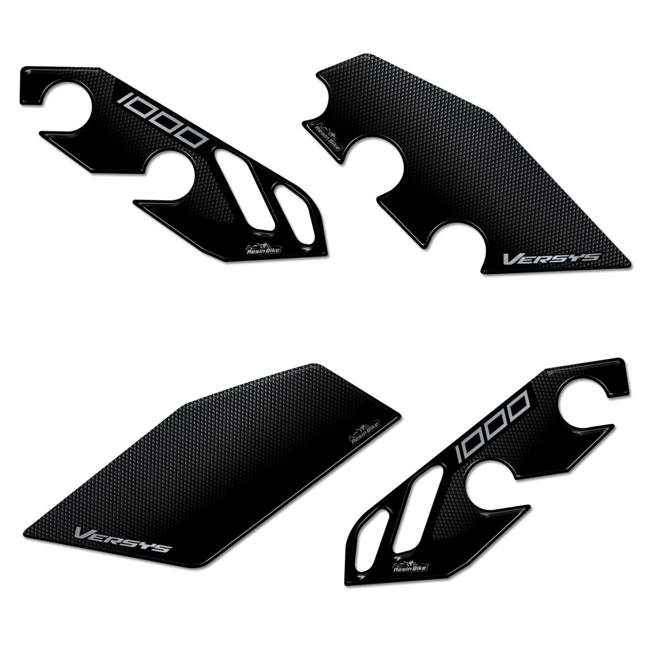 Motorcycle Stickers 3D compatible with Kawasaki Versys 1000 2019-2024 Heel Pad