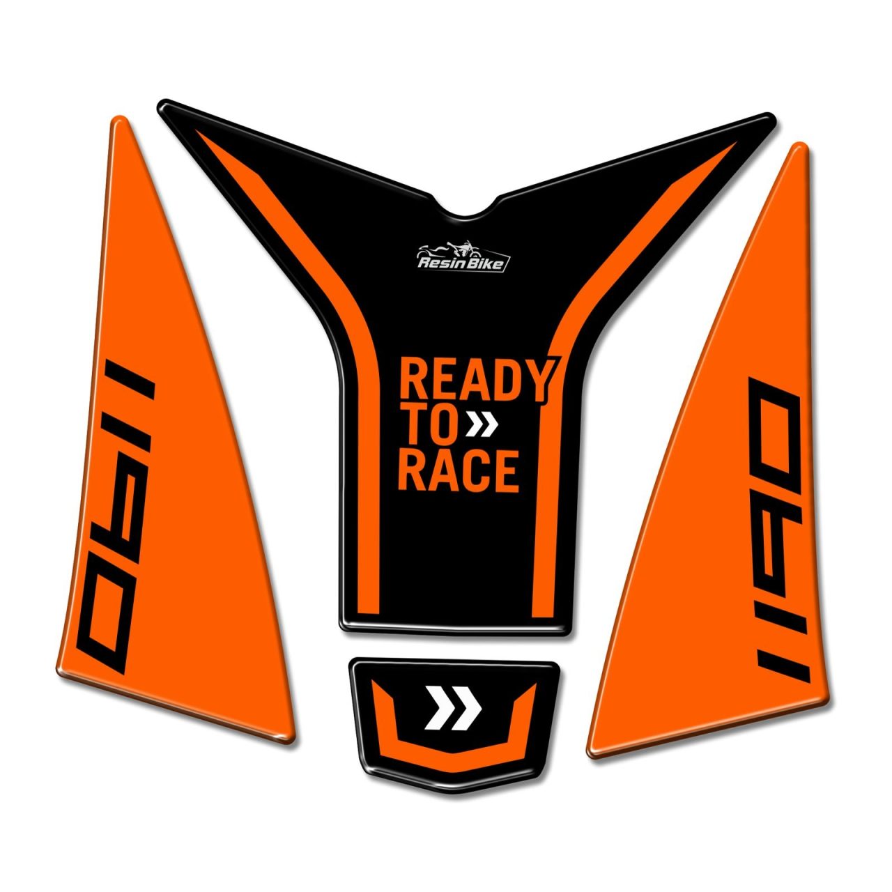 Stickers 3D compatible with KTM 1190 Adventure 2013-2016 Tail Section Black