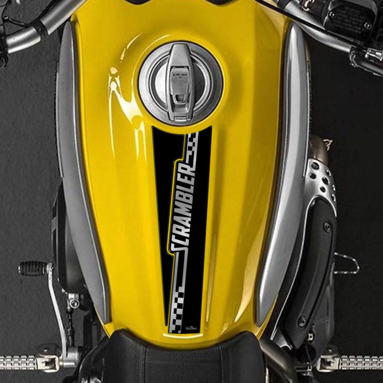 Pegatinas 3D Moto compatibles con Ducati Scrambler Tanque Deposito - Imagen 2