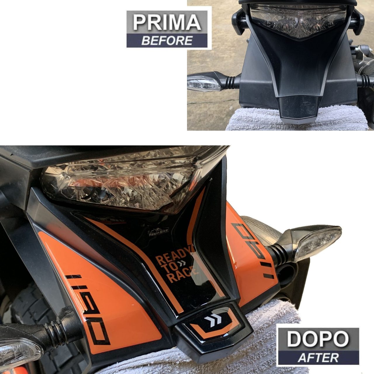 Stickers 3D compatible with KTM 1190 Adventure 2013-2016 Tail Section Black - Image 3