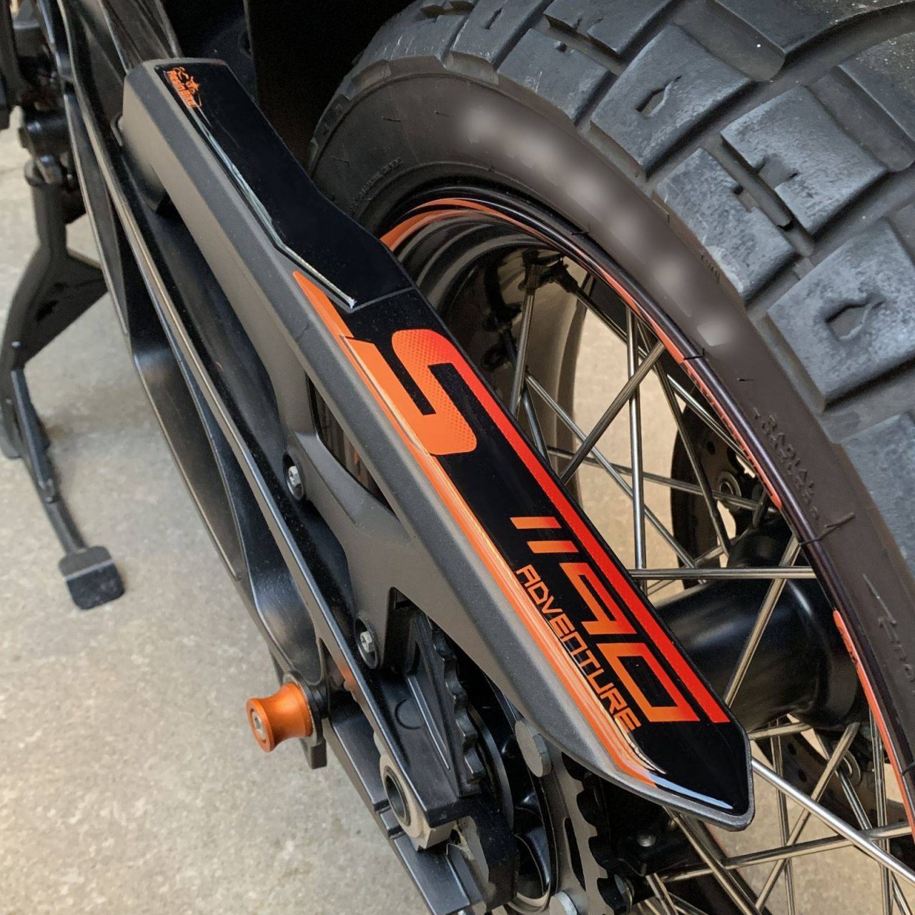 Adesivi 3D compatibili con KTM 1190 Adventure 2013-2016 Protezione Cardano