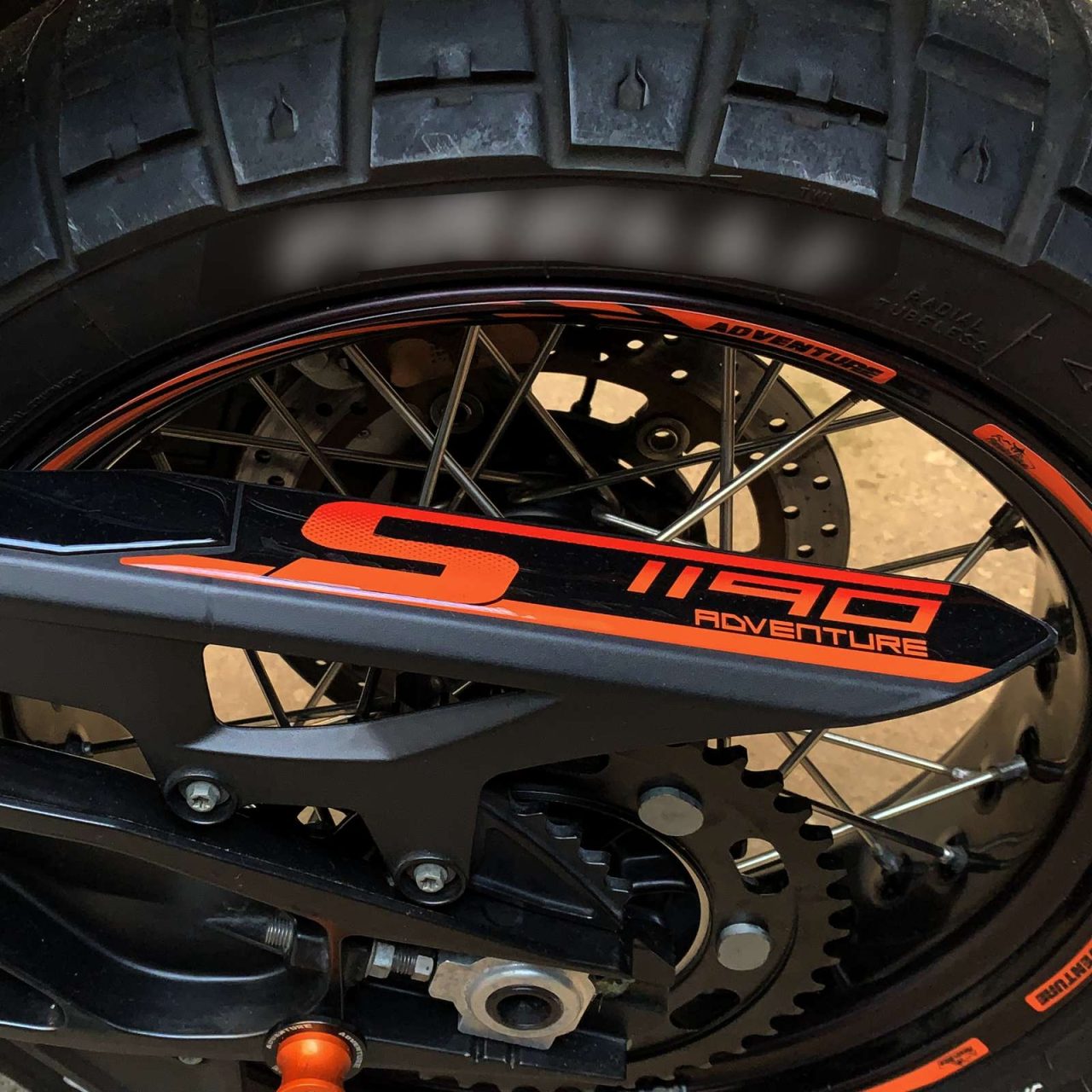 Adesivi 3D compatibili con KTM 1190 Adventure 2013-2016 Protezione Cardano - immagine 5