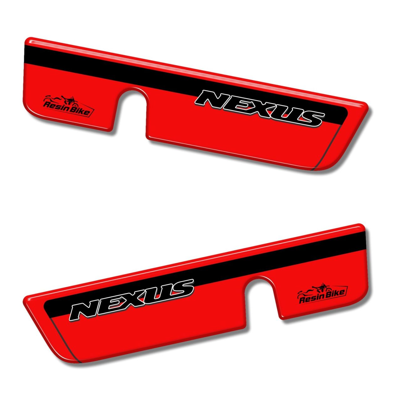 Adhesivos 3D de scooter compatibles con GILERA NEXUS 300-500 Espejos rojo