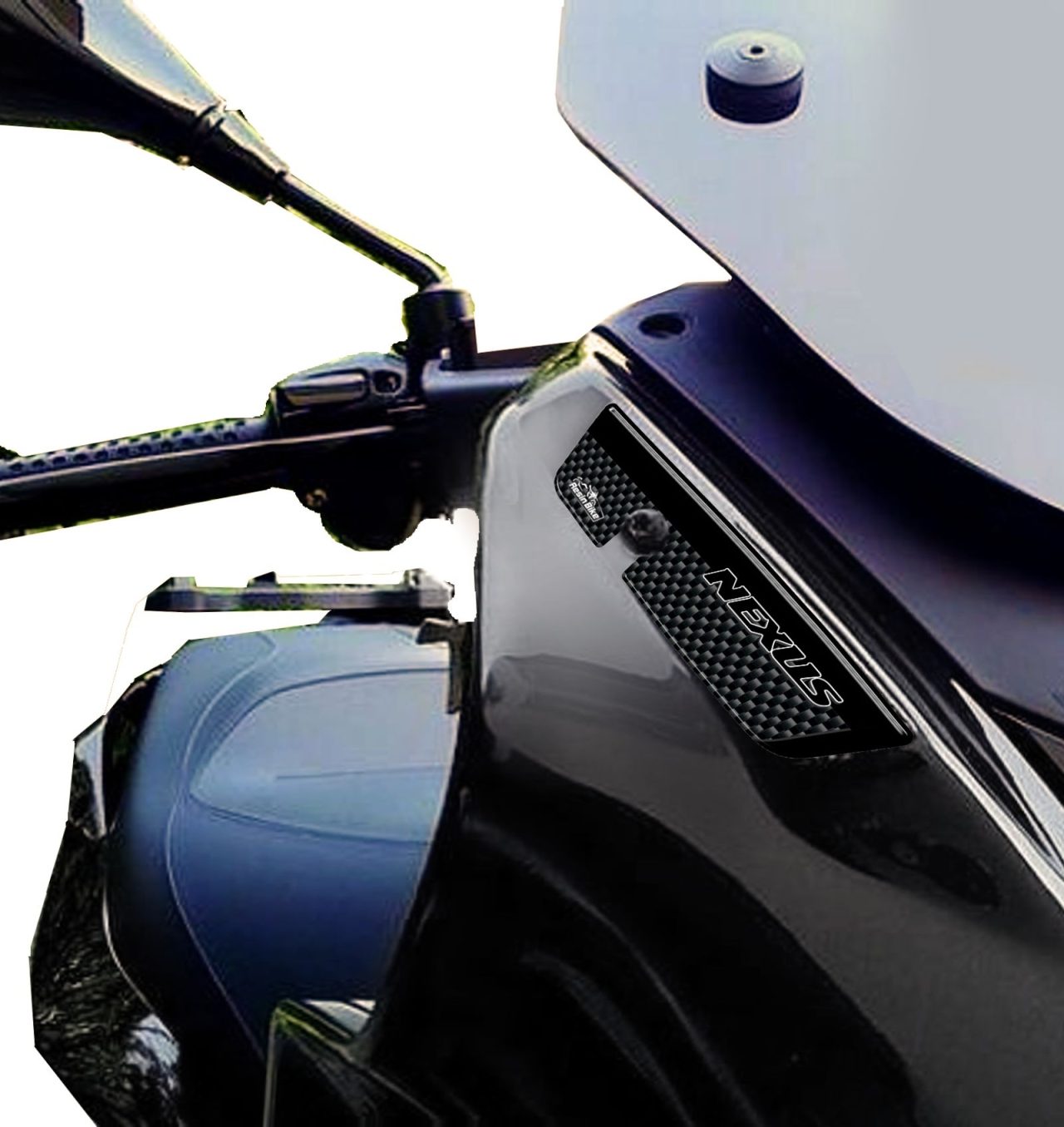 Autocollant Scooter 3D compatibles avec GILERA NEXUS 300-500 Retroviseurs noir – Image 2