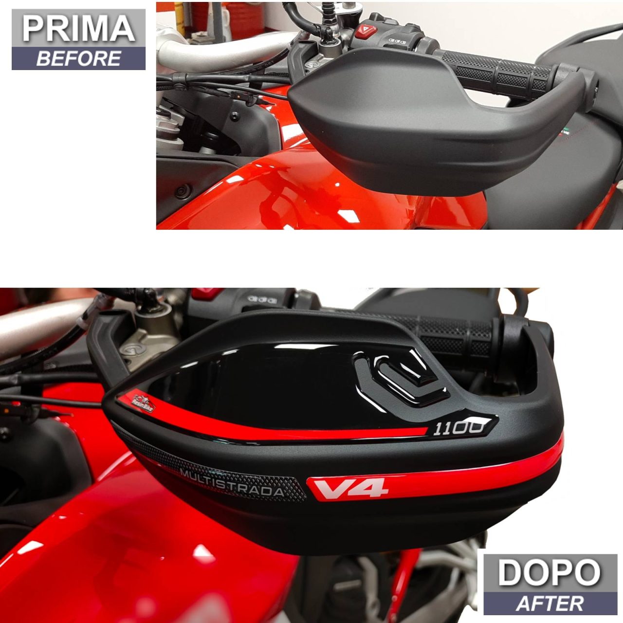 Stickers 3D compatible with Ducati Multistrada V4 2021-2023 Handguards - Image 3